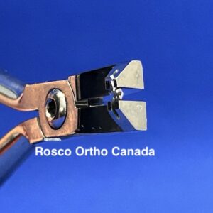 angled Rosco Ortho Canada orthodontic crimping plier